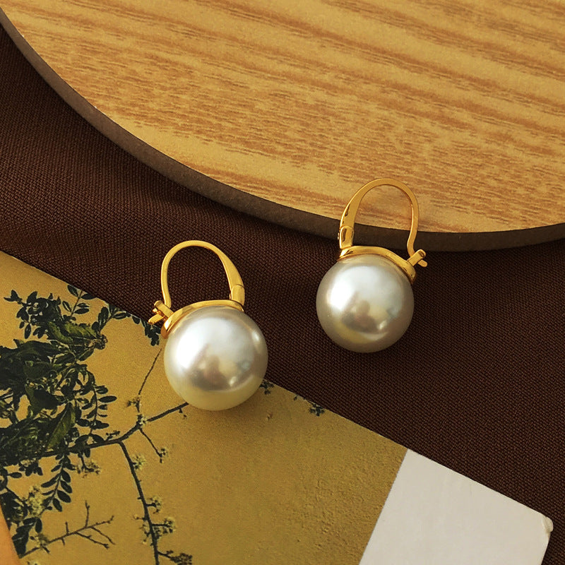 🦪Boucles d’oreilles🦪 simples élégantes en perle de style ins