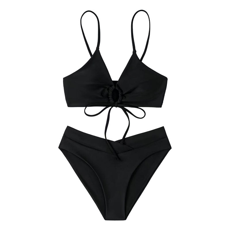 Summer solid color bikini