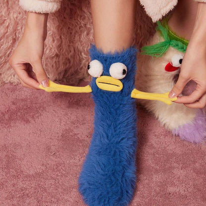 🎄Cadeau de Noël 🎄 Cartoon Wacky Plush Warm Socks