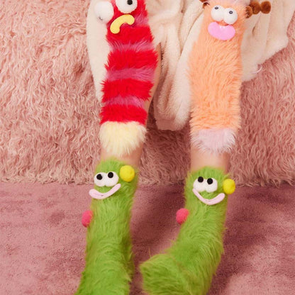 🎄Cadeau de Noël 🎄 Cartoon Wacky Plush Warm Socks