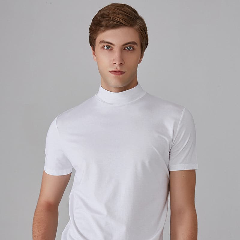 T-shirt homme avec col