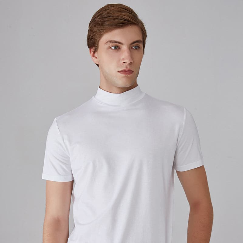 T-shirt homme avec col