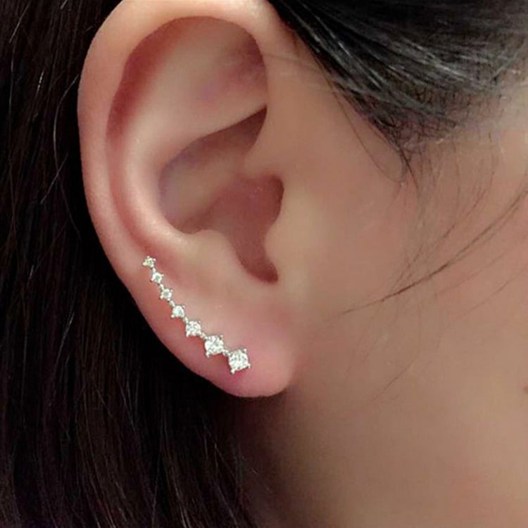 🔥ÉCONOMIE 49% OFF🔥Boucles d'oreilles diamant sept étoiles