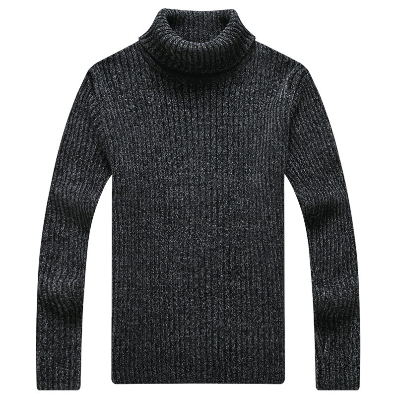 Pull à col roulé à la mode pour hommes, de haute qualité et de couleur unie✨