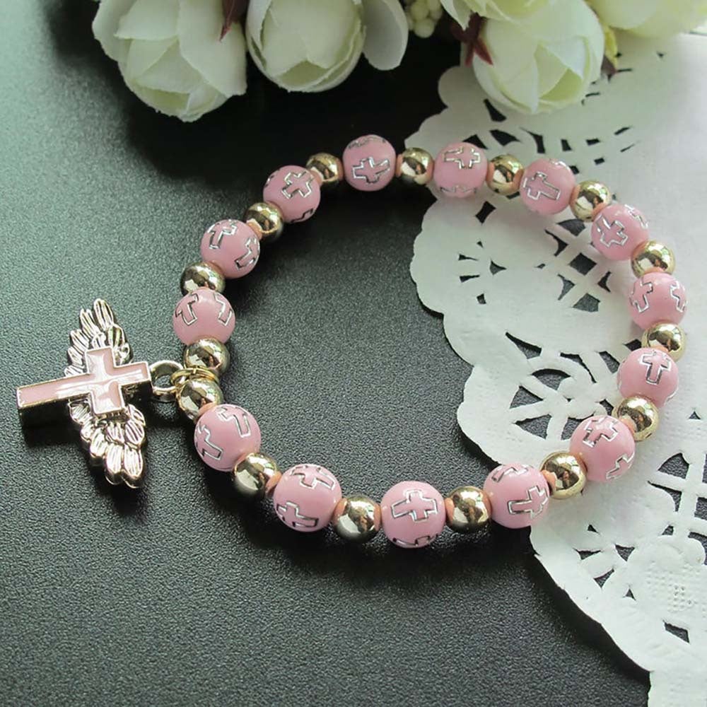 🔥49% de réduction🔥Bracelet Croix-Ailes d'Ange