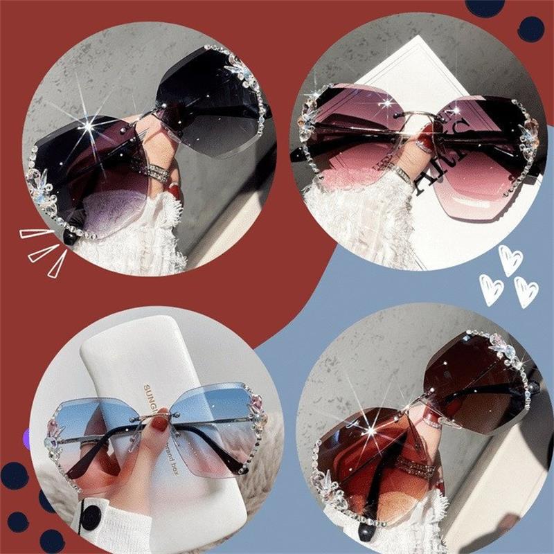 🔥Lunettes de soleil diamant 🕶 Lunettes de soleil femme pour l'été à la plage