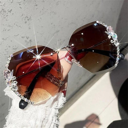 🔥Lunettes de soleil diamant 🕶 Lunettes de soleil femme pour l'été à la plage