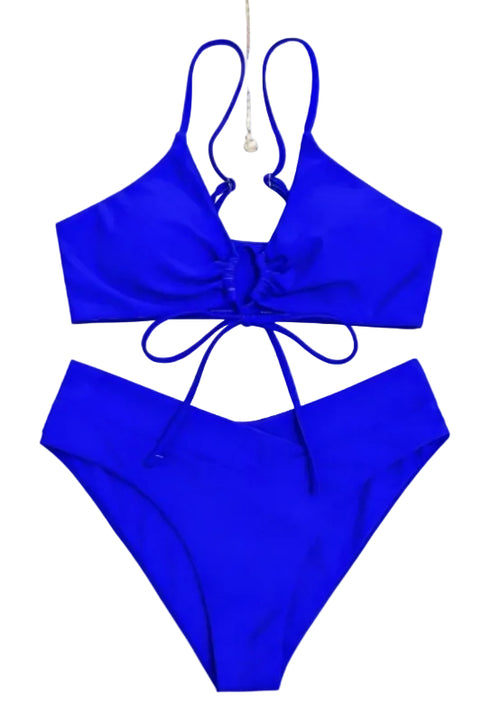 Summer solid color bikini