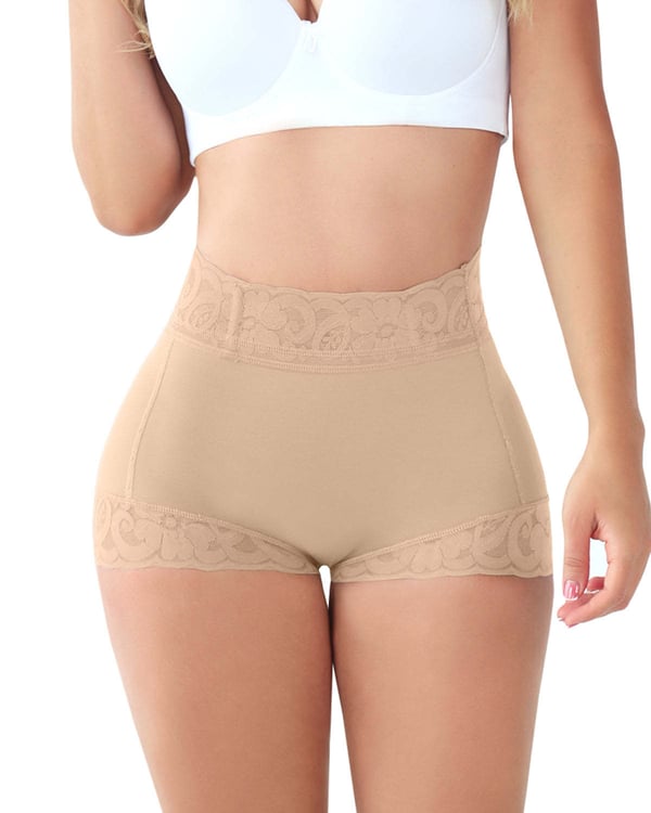 💓 Promotions spéciales ⇝ 💓 Femme Lace Classic Daily Wear Body Shaper Butt Lifter Panty Slip lissant