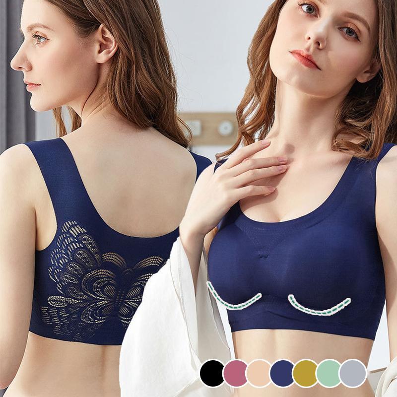 Soutien-gorge Confort En Soie Glacée Ultra-mince Avec Le Grand Taille