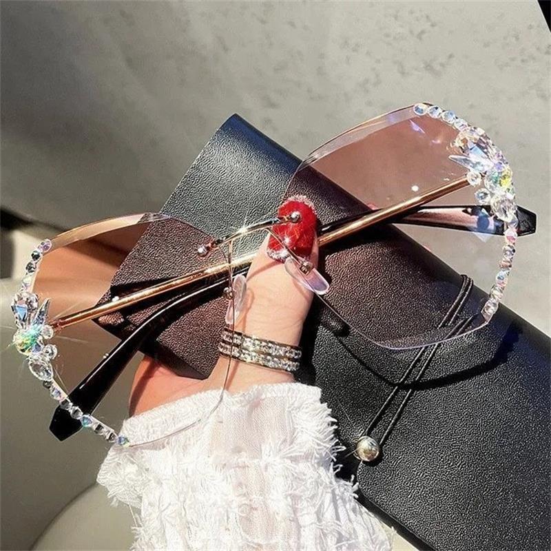 🔥Lunettes de soleil diamant 🕶 Lunettes de soleil femme pour l'été à la plage