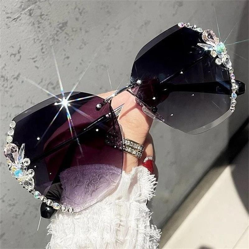 🔥Lunettes de soleil diamant 🕶 Lunettes de soleil femme pour l'été à la plage