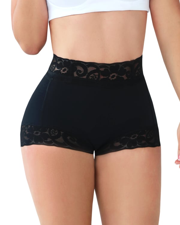 💓 Promotions spéciales ⇝ 💓 Femme Lace Classic Daily Wear Body Shaper Butt Lifter Panty Slip lissant