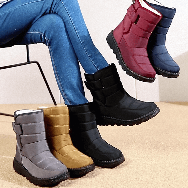 Bottines de neige chaudes imperméables et antidérapantes pour femmes👢