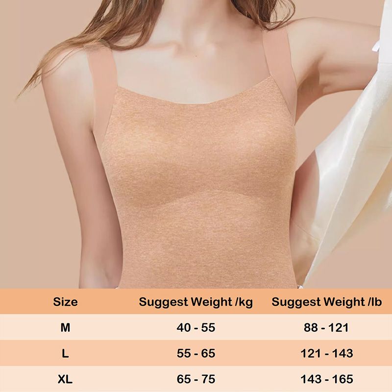 🔥49% DE RÉDUCTION - Camisole thermique 2 en 1 avec soutien-gorge intégré