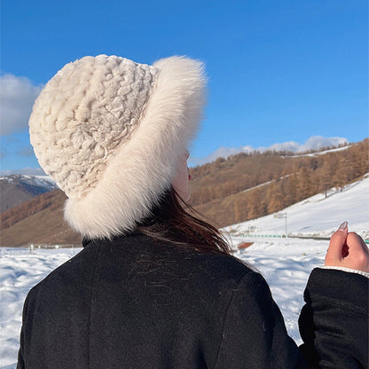 🔥Ventes à chaud🔥Chapeau de pêcheur en fourrure de lapin artificielle pour femmes